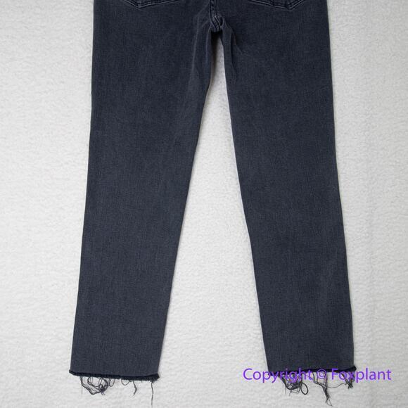 NEW Madewell Stovepipe Jeans in Banberry Wash: Raw-Hem Edition, 27 - Picture 10 of 15